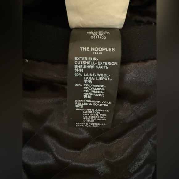 The Kooples Wool Jacket with Shearling Collar - Picture 8 of 11